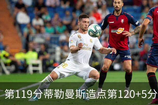 第119分蒂勒曼斯造点第120+5分主罚命中 比利时3-2领先